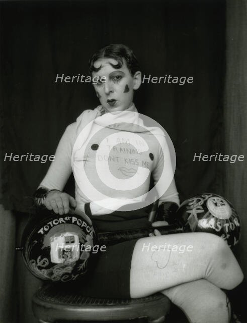 Self-portrait (I am in Training… Don't Kiss Me), 1927. Creator: Cahun, Claude (1894-1954).