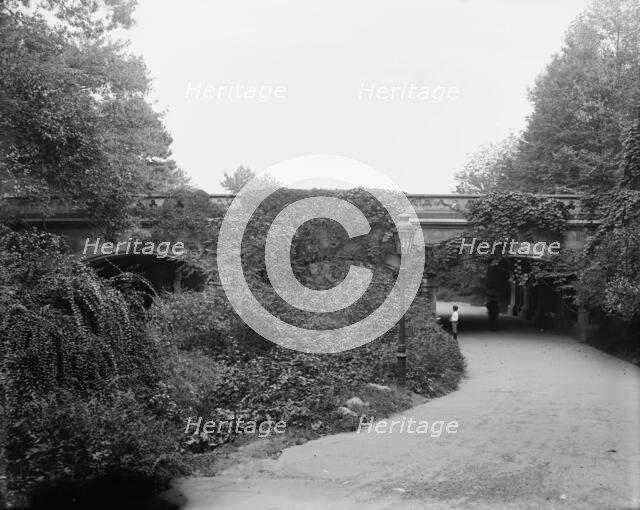 Prospect Park, Brooklyn, the bridge, ca 1900. Creator: Unknown.