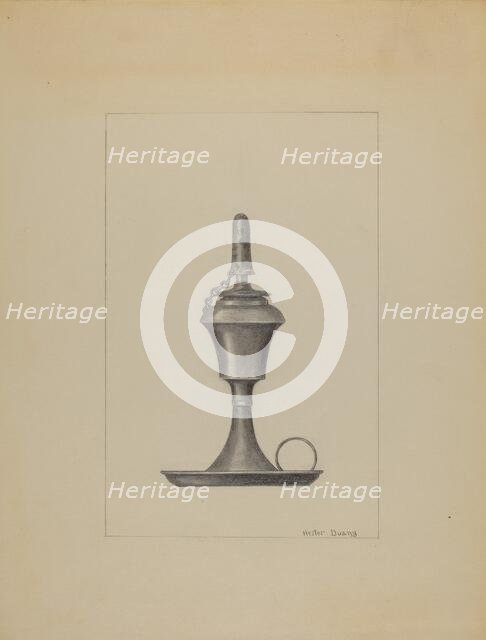 Lamp, c. 1936. Creator: Hester Duany.