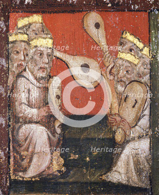 Wall painting in the Chapter House, Westminster Abbey, London. Artist: Unknown.