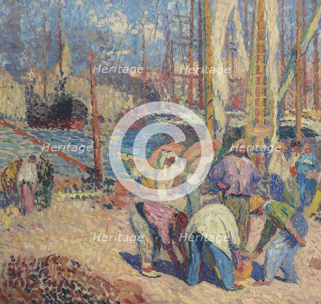 The port of Marseille, 1918-1922. Creator: Martin, Henri (1860-1943).