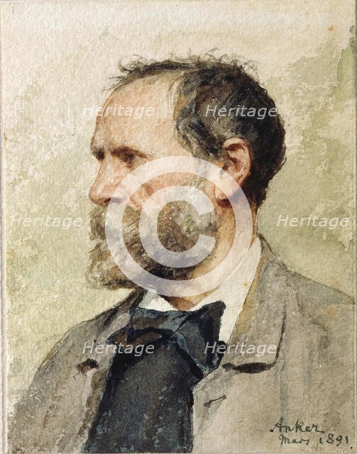 Self-Portrait, 1891. Creator: Anker, Albert (1831-1910).