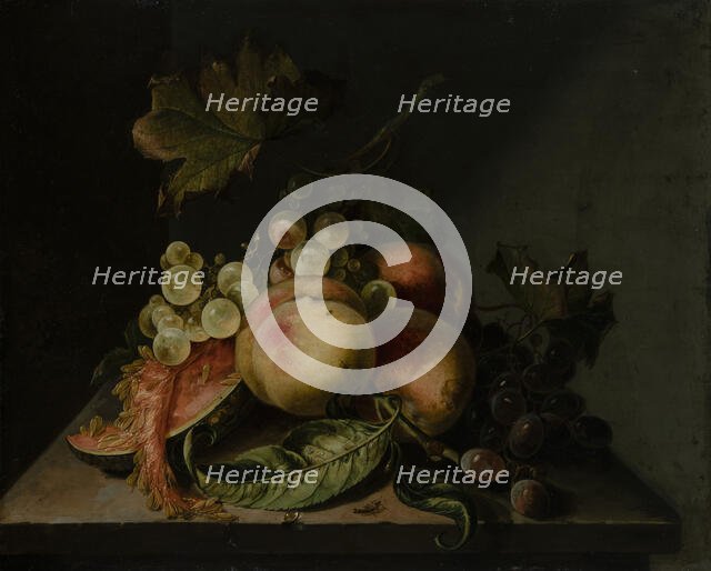 Still life with fruit, 1750-1793. Creator: Gertrud Metz.
