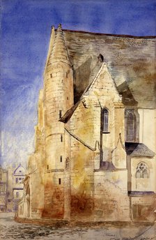 Old Church, Tours, France, 1880. Creator: Cass Gilbert.