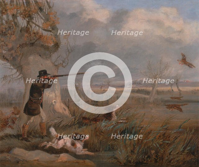 Duck Shooting, ca. 1825. Creator: Henry Thomas Alken.