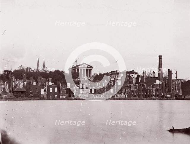 Ruins on North Bank of Canal, Richmond, 1865. Creator: Alexander Gardner.