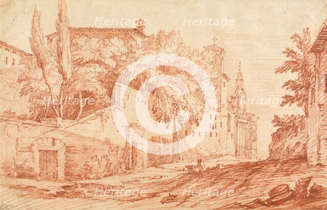 Roman Scene, 1755-1769. Creator: Jacques-Francois Amand.