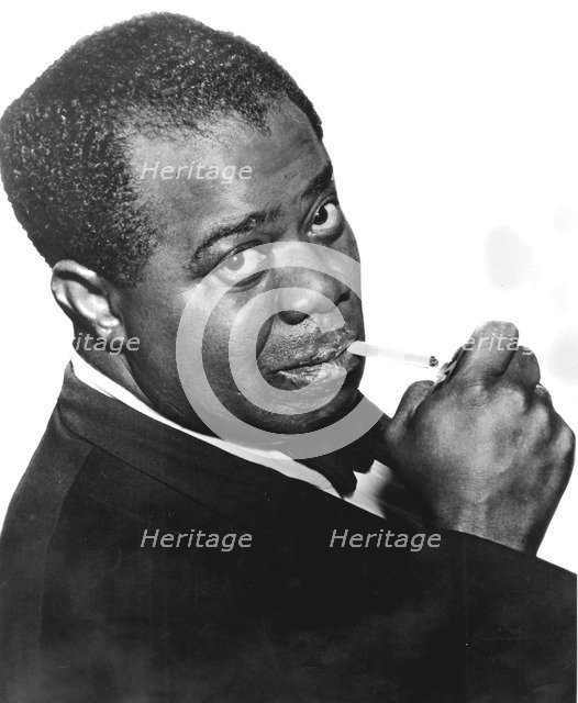 Louis 'Satchmo' Armstrong (c1898-1971), American jazz trumpeter and singer. Artist: Unknown