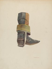 Convict Boot, c. 1940. Creator: Robert W.R. Taylor.