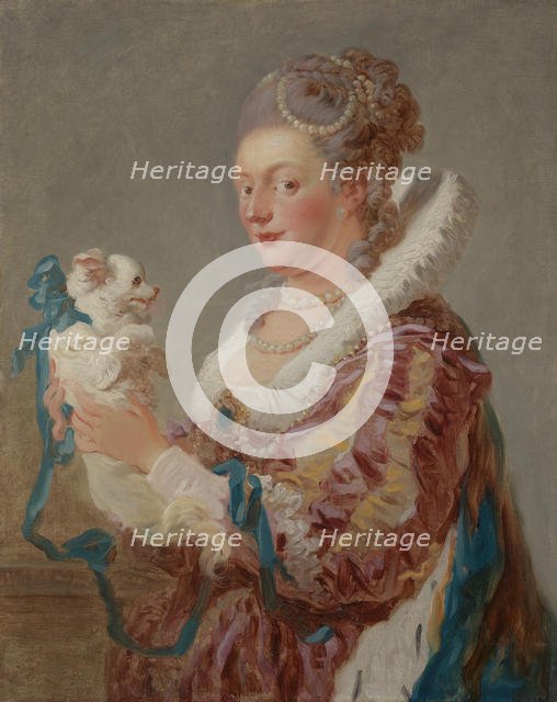 A Woman with a Dog, ca. 1769. Creator: Jean-Honore Fragonard.