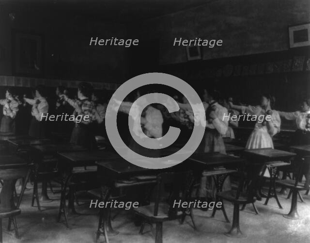 Washington, D.C. Public Schools - classroom scenes and school activities, (1899?). Creator: Frances Benjamin Johnston.