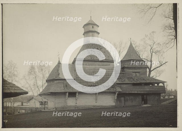 Orthodox Church of the Holy Cross - view from the north, Drohobych, between 1910-1914. Creator: Unknown.