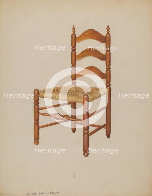 Side Chair, c. 1937. Creator: Ruth Bialostosky.