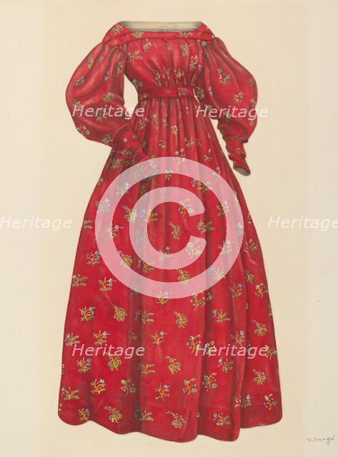 Dress, 1935/1942. Creator: Virginia Berge.