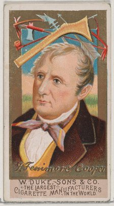 James Fenimore Cooper, from the series Great Americans (N76) for Duke brand cigarettes, 1888., 1888. Creator: Unknown.