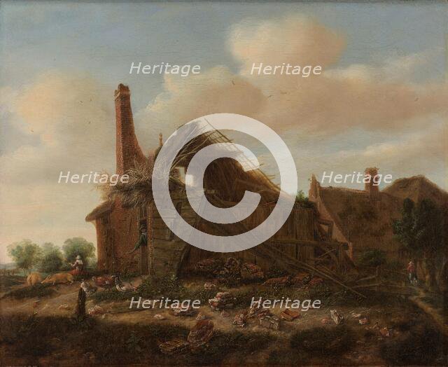 Farmhouse in ruins, 1650-1700. Creator: Emanuel Murant.