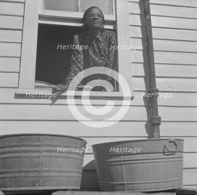 Woman who takes in laundry for a living, Daytona Beach, Florida, 1943. Creator: Gordon Parks.