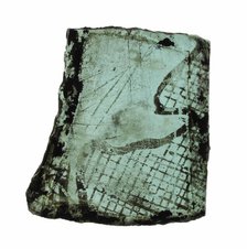 Glass Fragment, British, 14th century. Creator: Unknown.