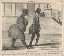Le boursicotières ... Voyons, ma chère ..., 19th century. Creator: Honore Daumier.