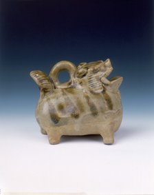 Changsha Tongguan stoneware water pot, late Tang dynasty, China, late 9th century. Artist: Unknown