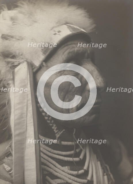 Lone Crow, 1908. Creator: Edward Sheriff Curtis.