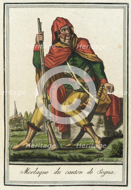 Costumes de Différents Pays, 'Morlaque du Canton de Segna', c1797. Creators: Jacques Grasset de Saint-Sauveur, LF Labrousse.