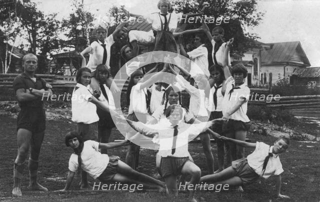 At the pioneer camp, 1928. Creator: Unknown.