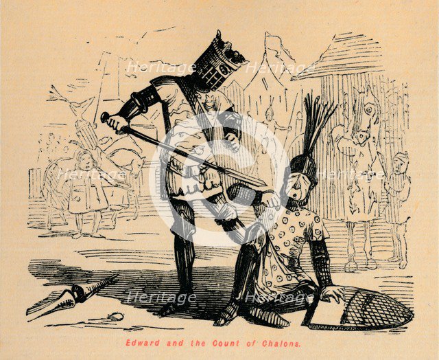 'Edward and the Count of Chalons', c1860, (c1680). Artist: John Leech.