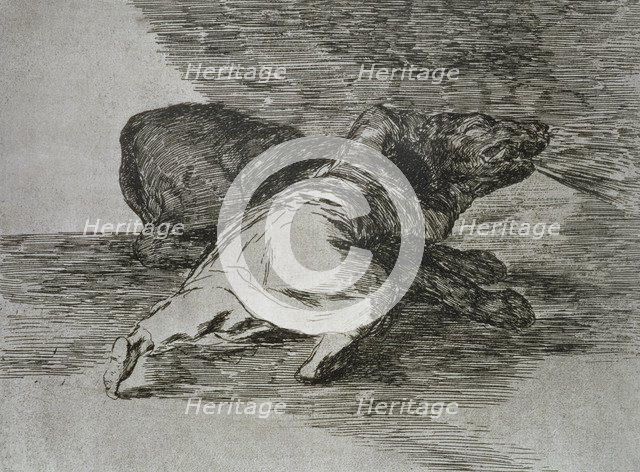 The Disasters of War, a series of etchings by Francisco de Goya (1746-1828), plate 40: 'Algún par…