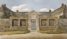 Entrance to the Winchester Almshouses on Richmond Hill, Surrey, c1820. Artist: Anon