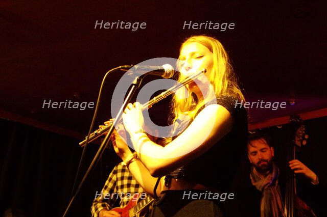 Emma Rawicz, Emma Rawicz Quintet, Verdict Jazz Club, Brighton, East Sussex, 2022. Creator: Brian O'Connor.