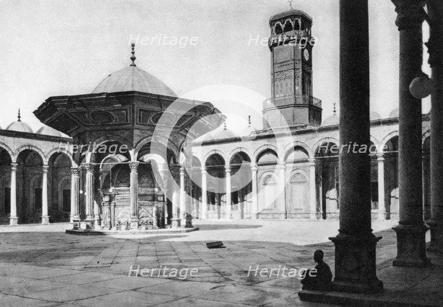 The courtyard of the Mosque of Muhammad Ali at the Saladin Citadel, Cairo, Egypt, c1920s. Artist: Unknown