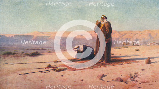 'Prayer in the Desert', c1880, (1904). Artist: Robert George Talbot Kelly.