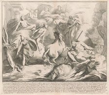 The Prima Macchina for the Chinea of 1742: The Contest of Neptune and Minerva, 1742. Creator: M Sorello.