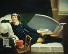 Portrait of Tadeusz Kosciuszko (1746-1817), with a saber gifted by the Whigs, Between 1807 and 1830. Creator: Cosway, Richard, (after) (1742-1821).