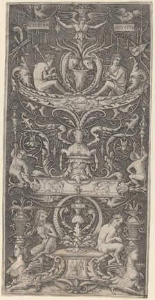 Ornamental Panel Inscribed "Victoria Augusta", c. 1516. Creator: Giovanni Antonio da Brescia.