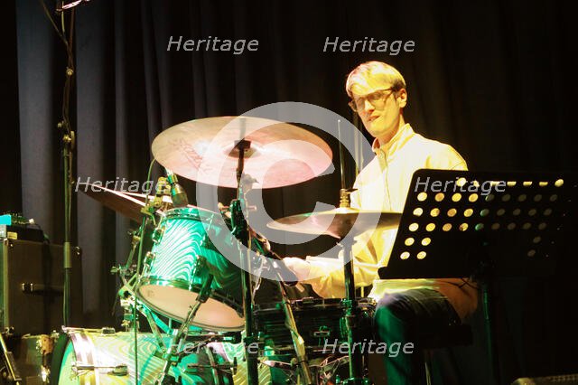 Fraser Smith Quartet, New Generation Jazz Festival Roadshow, Shoreham by Sea, Feb 2023. Creator: Brian O'Connor.