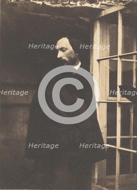 [Auguste Vacquerie at Marine Terrace], 1855. Creators: Charles Hugo, Auguste Vacquerie.