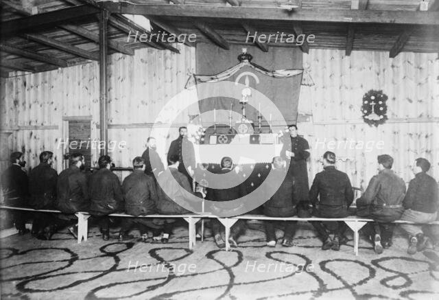 Chapel of Russian prisoners, Zossen, 1915. Creator: Bain News Service.
