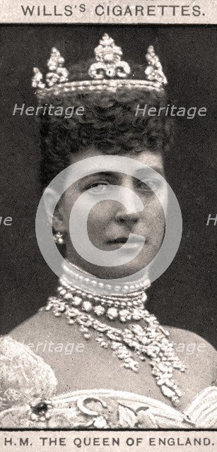 H.M The Queen of England, 1908.Artist: WD & HO Wills