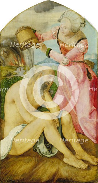 Job on the Dungheap, c1505. Creator: Albrecht Durer.