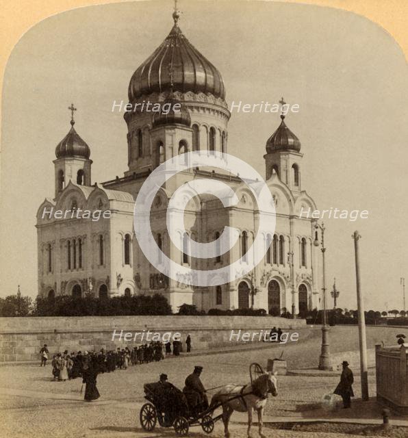 'Temple of Our Saviour, the greatest Church in Moscow, Russia', 1898. Creator: Underwood & Underwood.