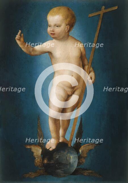 The Infant Christ on the Orb of the World, 1530. Creator: Joos van Cleve.