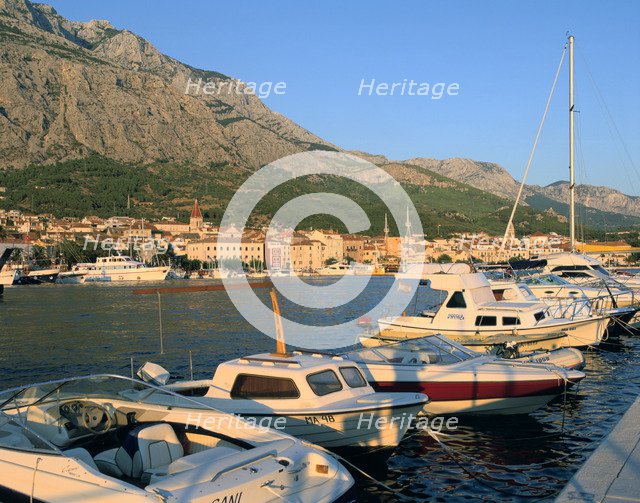 Makarska and the Biokovo mountain, Croatia.