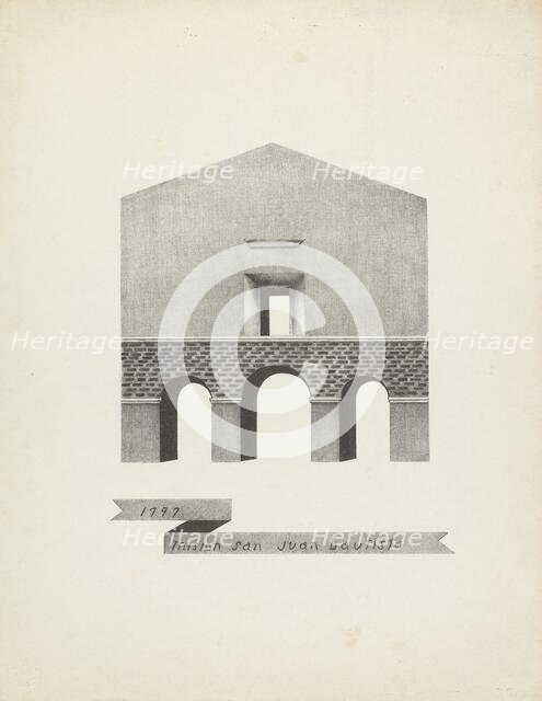 Mision San Juan Bautista, 1935/1942. Creator: James Jones.