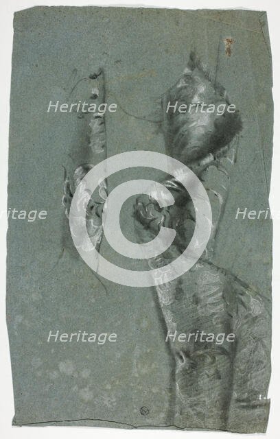 Folded Brocade, n.d. Creator: John Downman.