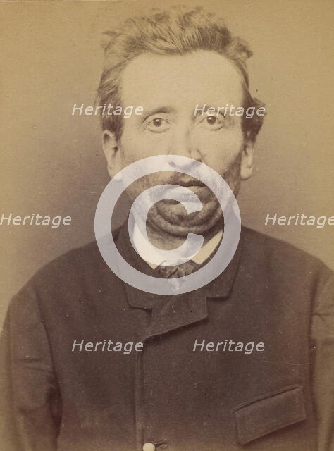 Jacot. Charles, émile. 36 ans, né à Allenjoie (Doubs). Colporteur Anarchiste. 8/3/94., 1894. Creator: Alphonse Bertillon.