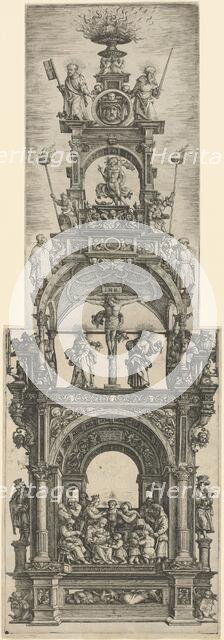 Triumphal Altar with Stages in the Life of Christ, 1518. Creator: Daniel Hopfer.
