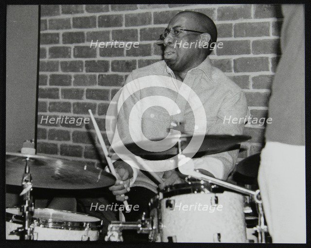 Drummer Rod Youngs playing at The Fairway, Welwyn Garden City, Hertfordshire, 25 January 2004. Artist: Denis Williams