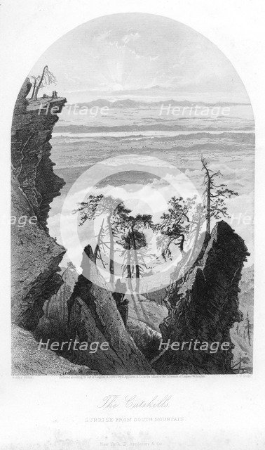 The Catskills, Sunrise from South Mountain, 1873.Artist: Appleton & Co